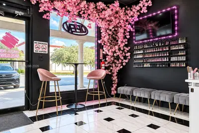 Complete Nail Salon Equipment Package with Beer  Wine License