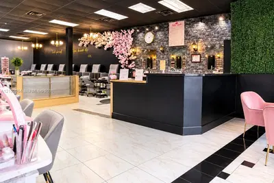 Complete Nail Salon Equipment Package with Beer  Wine License