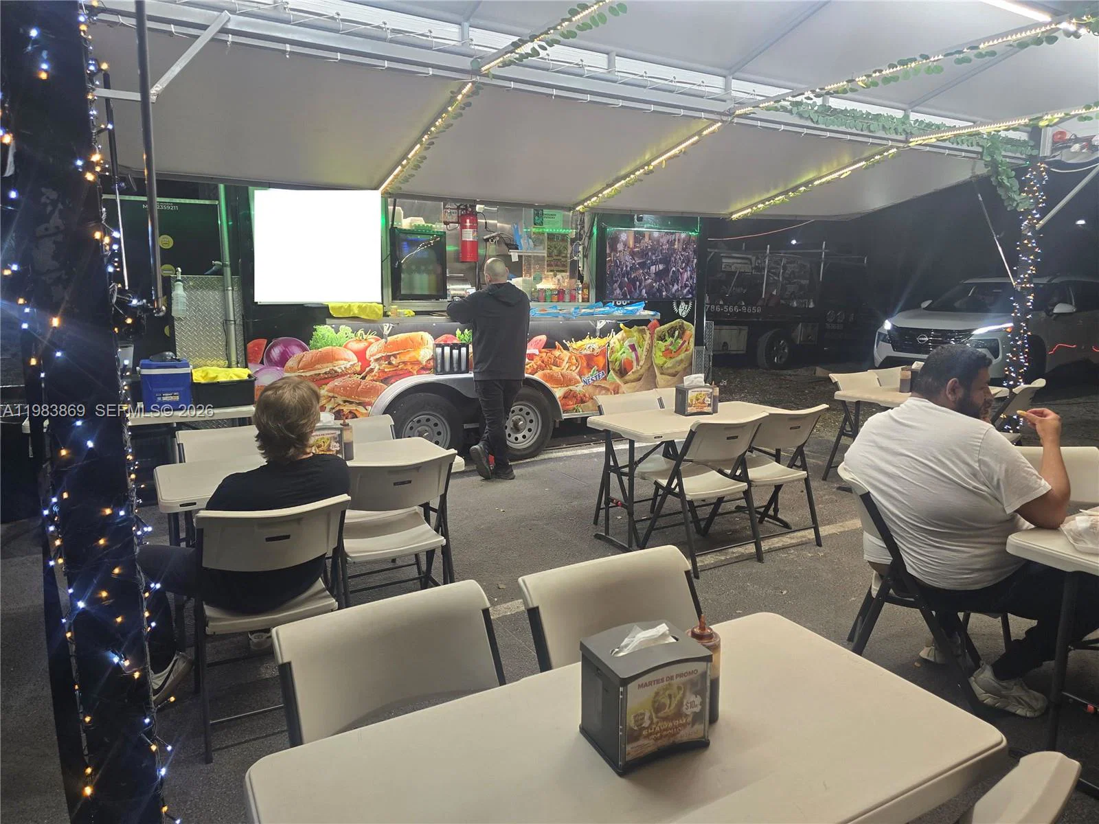 Complete Food Truck and Dining Area Asset Package