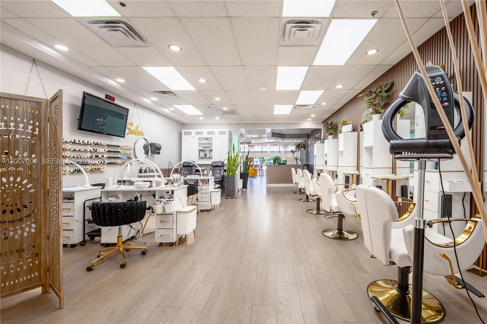 Luxury Salon Assets with High End Finishes and Custom Fixtures