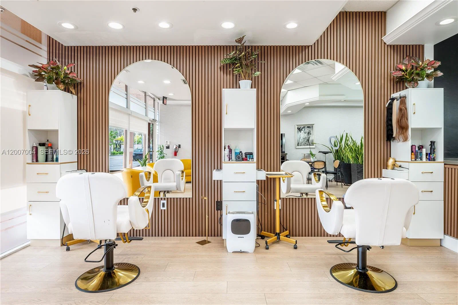Luxury Salon Assets with High End Finishes and Custom Fixtures