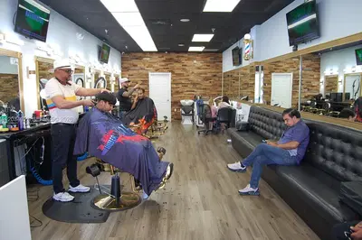 Complete Barbershop Equipment Package with 6 Chairs