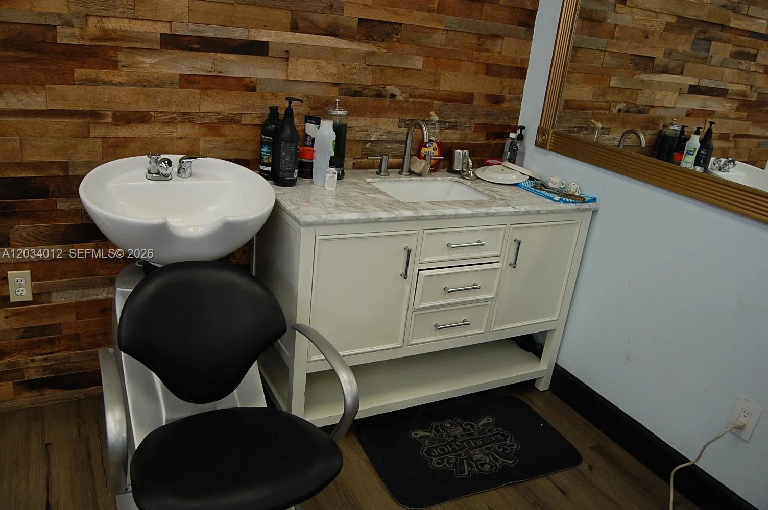 Complete Barbershop Equipment Package with 6 Chairs