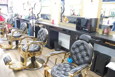 Complete Barbershop Equipment Package with 6 Chairs