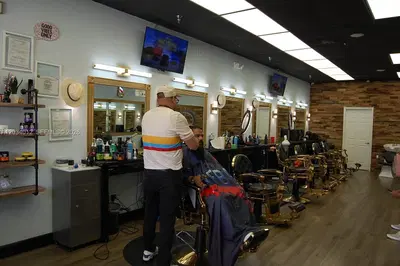 Complete Barbershop Equipment Package with 6 Chairs