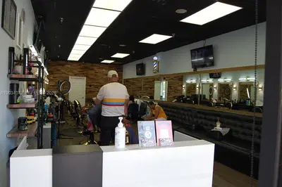 Complete Barbershop Equipment Package with 6 Chairs
