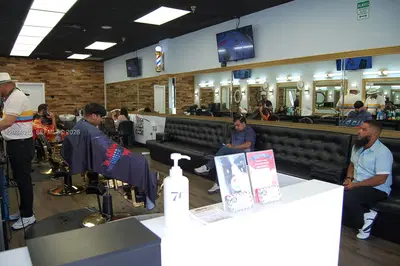 Complete Barbershop Equipment Package with 6 Chairs