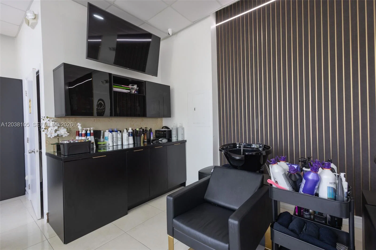 Complete Luxury Hair Salon Equipment Package with Pedicure Spa