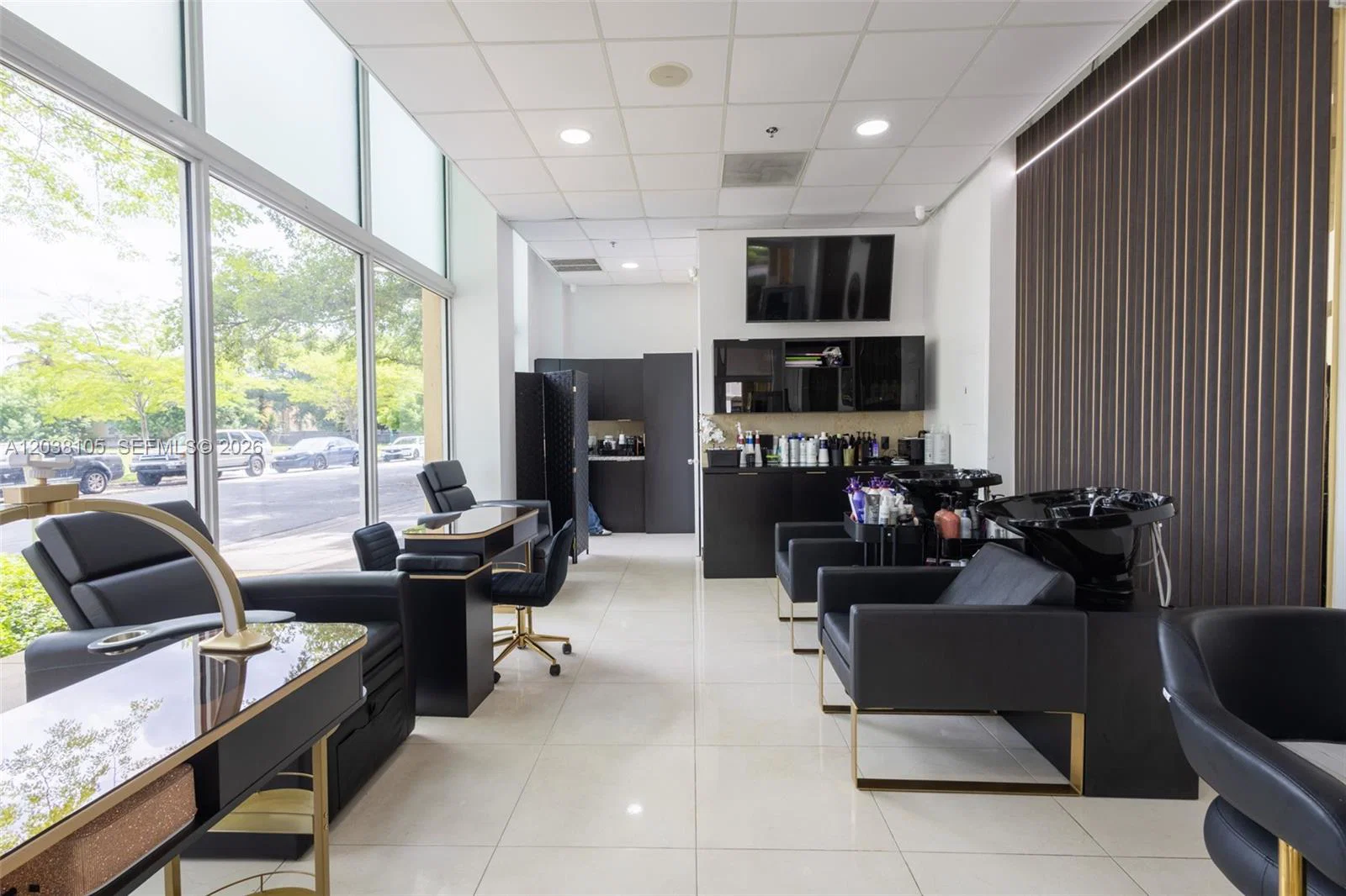 Complete Luxury Hair Salon Equipment Package with Pedicure Spa