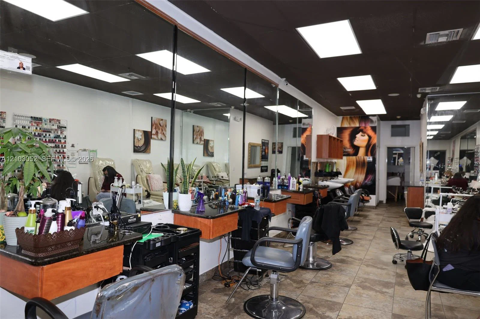 Complete Hair and Nail Salon Assets in High Traffic Location