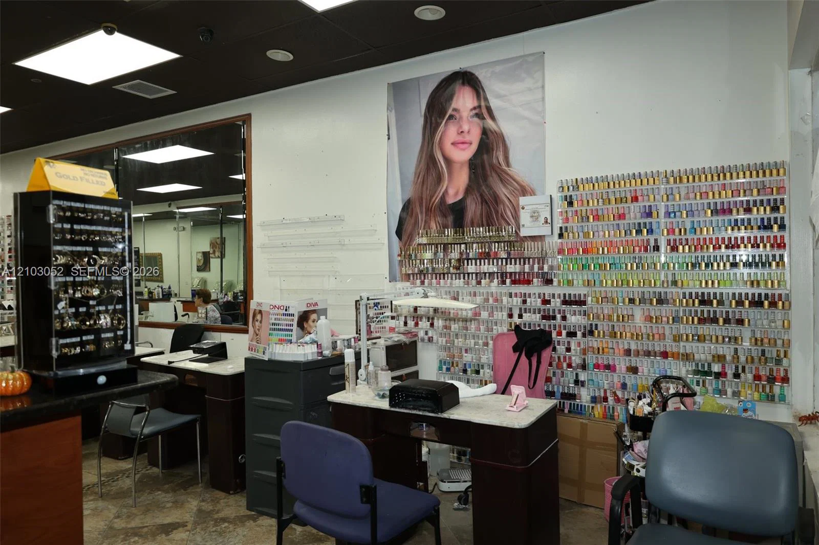 Complete Hair and Nail Salon Assets in High Traffic Location