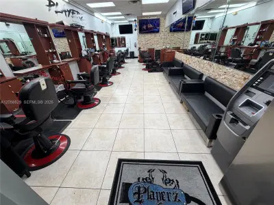 Complete Barber Shop Equipment Package with New AC System