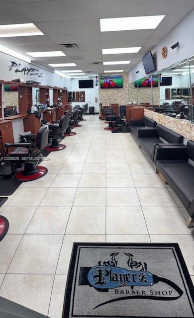 Complete Barber Shop Equipment Package with New AC System