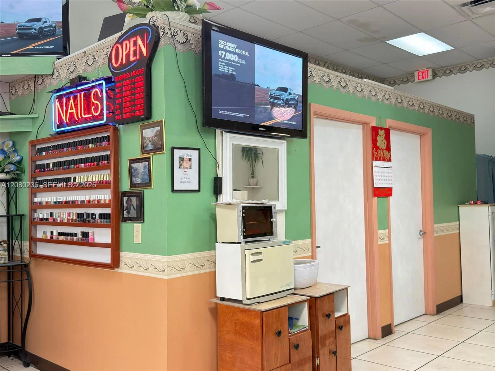 Complete Nail Salon Equipment Package with Dedicated Eyebrow Suite