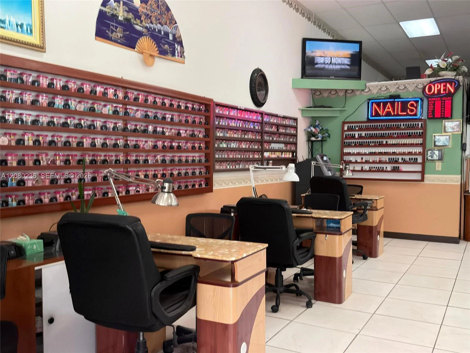 Complete Nail Salon Equipment Package with Dedicated Eyebrow Suite
