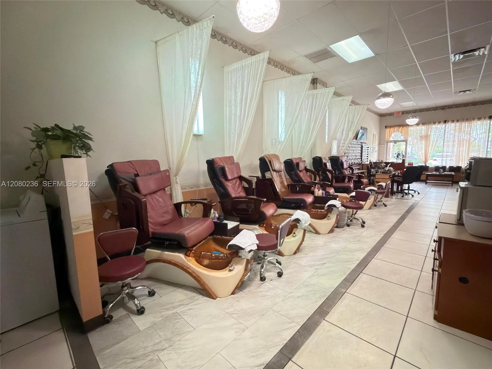 Complete Nail Salon Equipment Package with Dedicated Eyebrow Suite