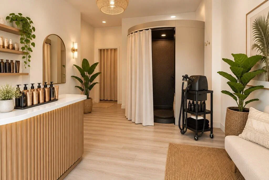 Complete Spray Tan Studio Assets with Established Client List