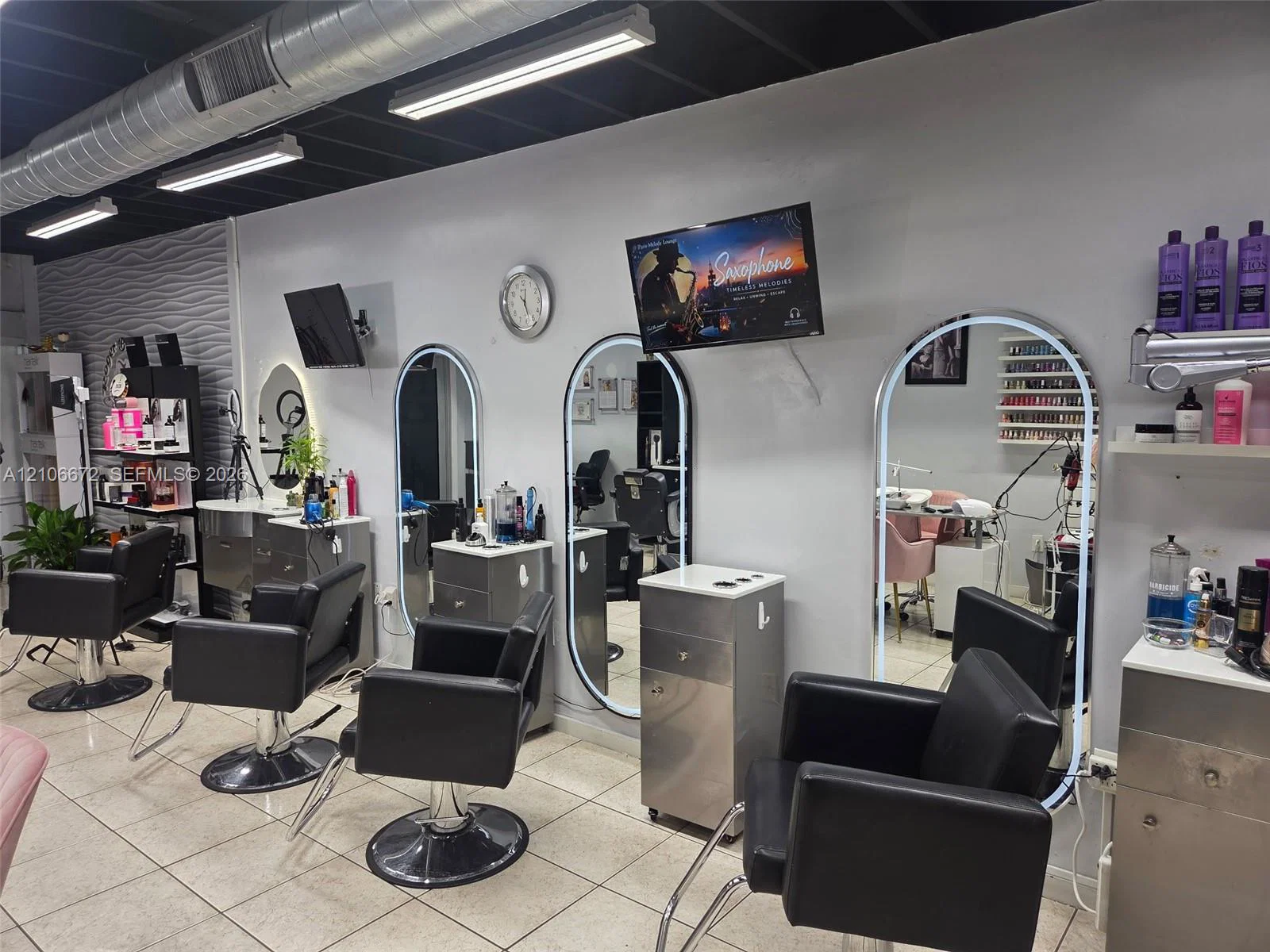 Complete Salon Equipment Package with Nail Service Equipment