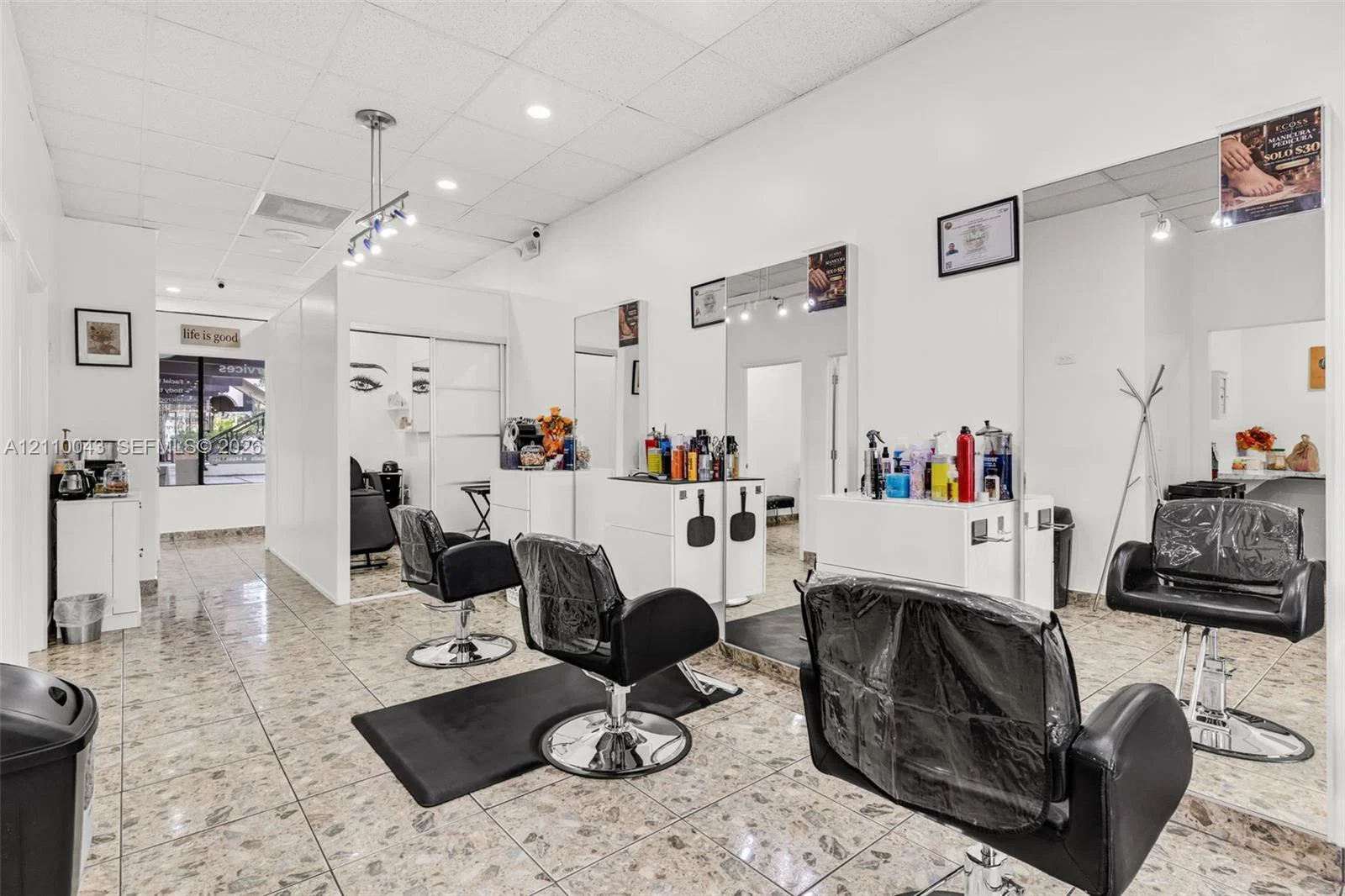 Complete Beauty Salon Asset Package with Private Service Rooms